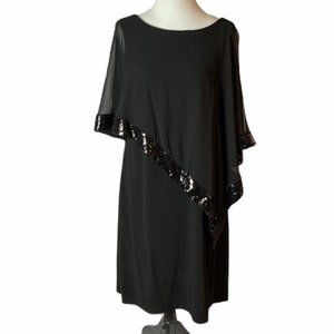 Scarlett Little Black Sequin Dress Cocktail 14